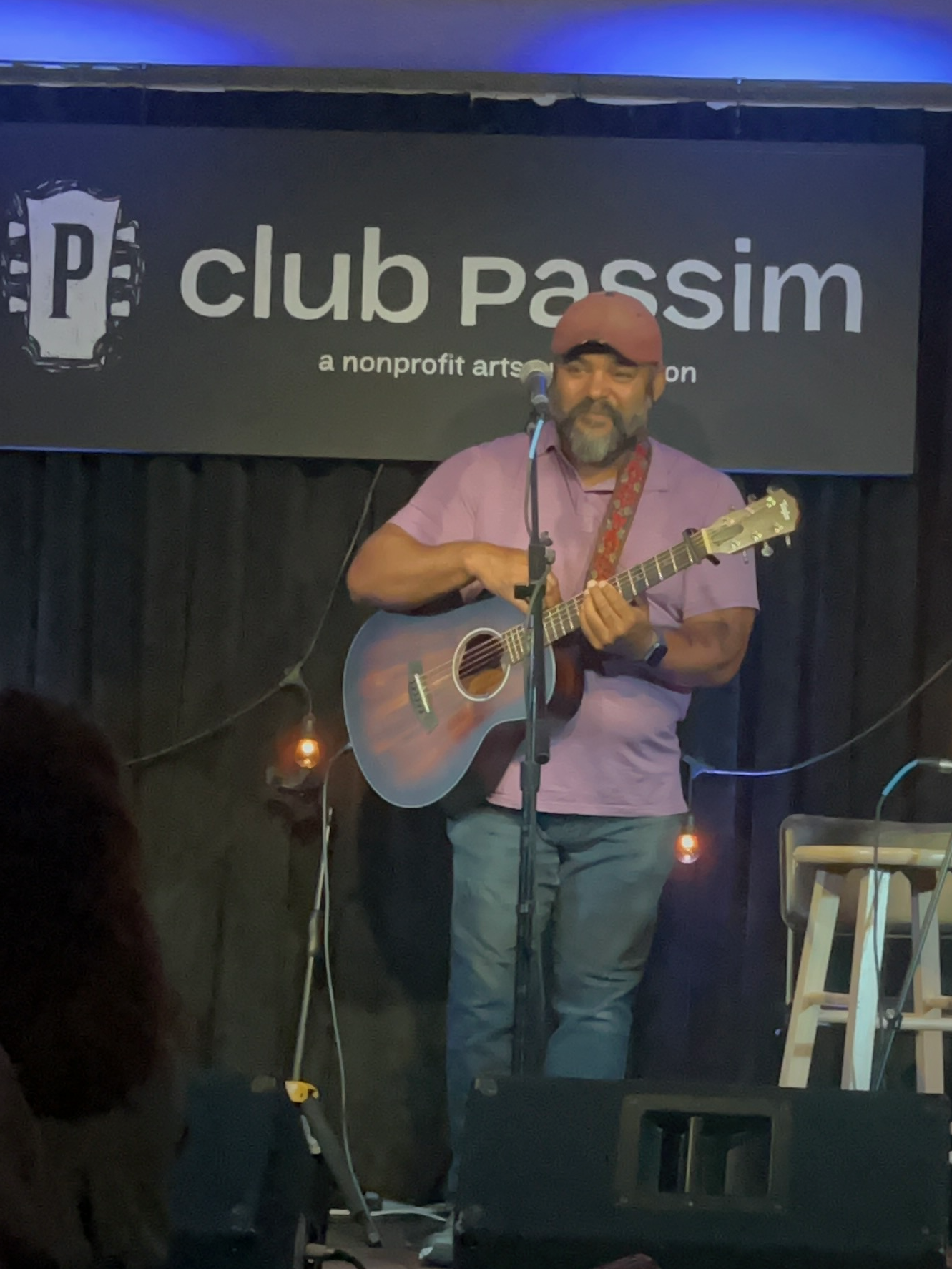 George D. Brown performing at Club Passim